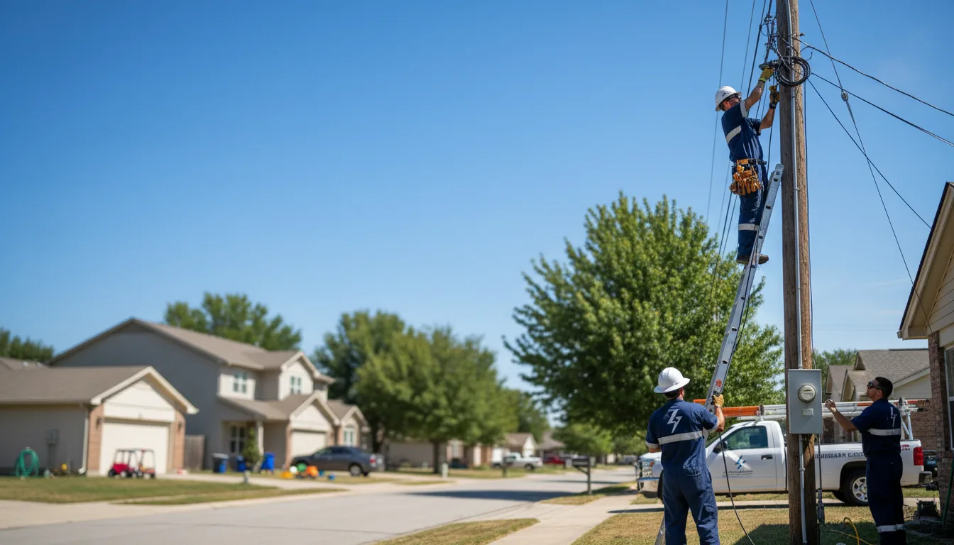 Residential electrician providing installation services in Sedan, KS